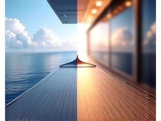 Private jet interiors and yacht exterior